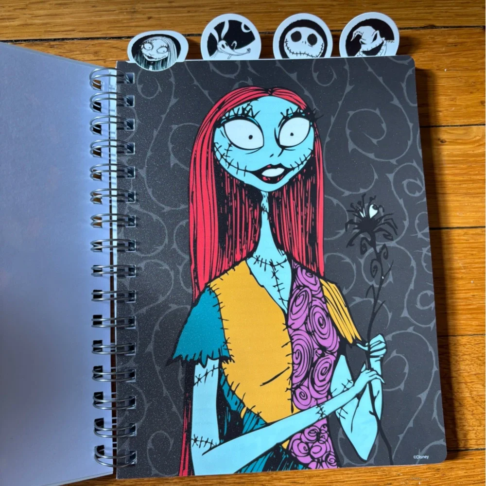Nightmare Before Christmas Jack & Sally Tabbed Notebook